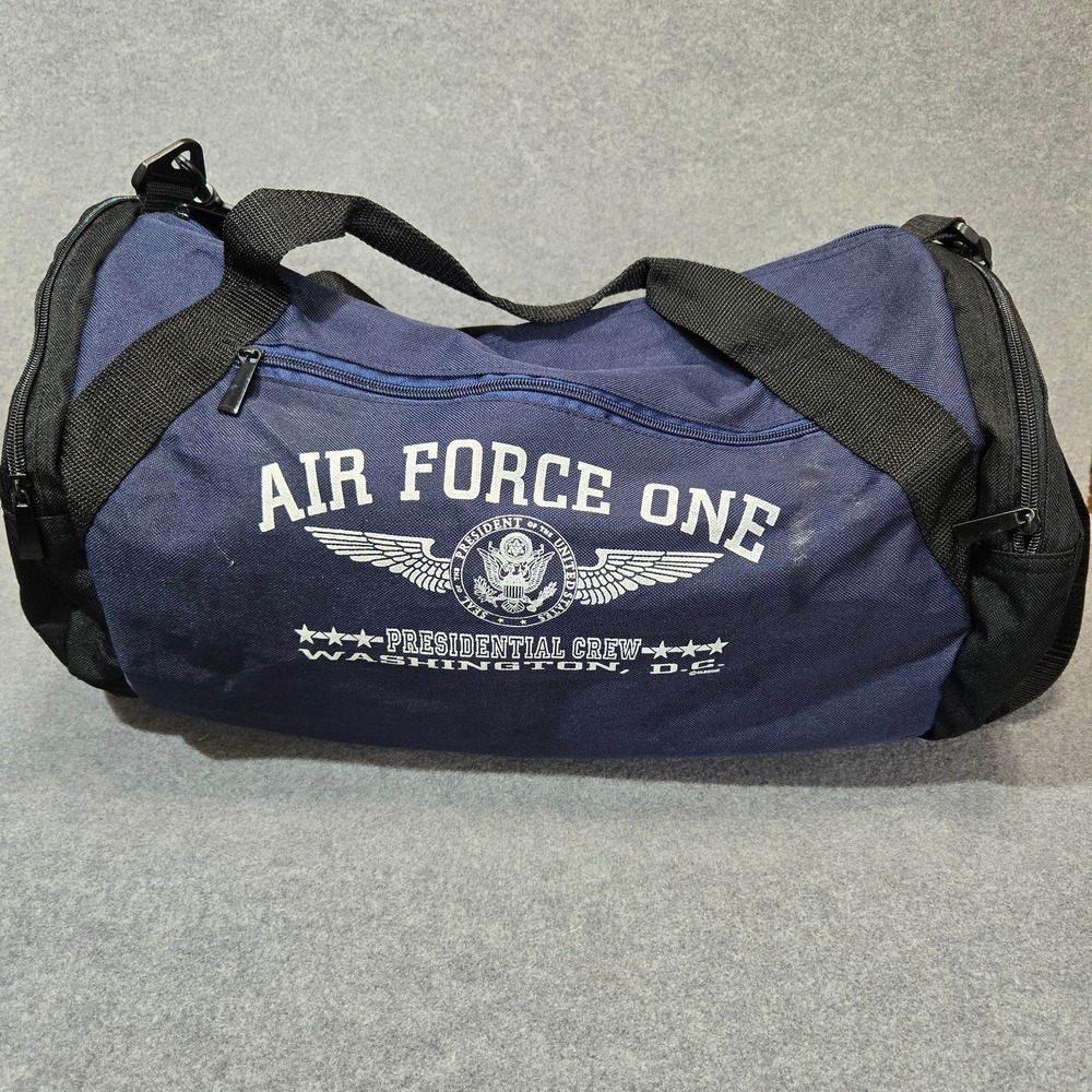 Air Force One Presidential Crew Duffel Bag Navy Blue Travel Gym Bag 20 inch